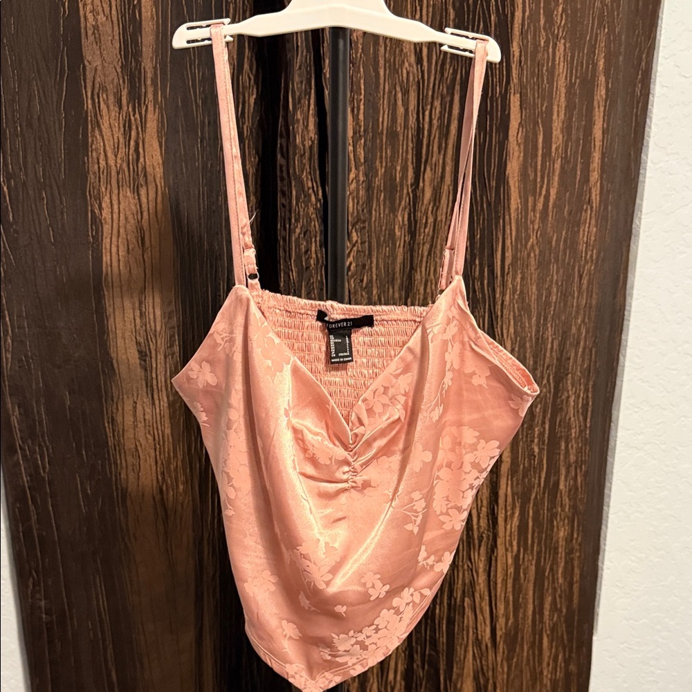 Forever 21 Blush Satin Top